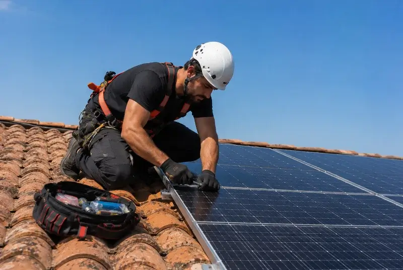 Maintenance et monitoring de panneaux solaires à Flaux