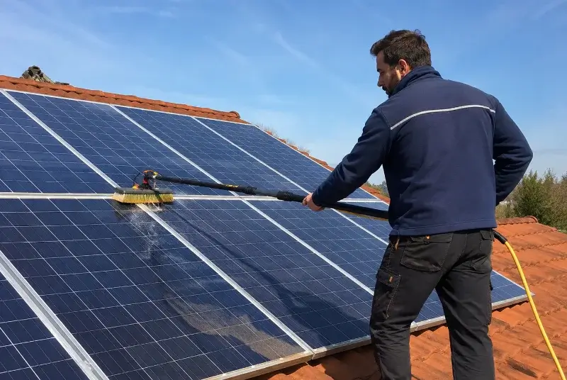 Nettoyage et entretien de panneaux solaires à Flaux